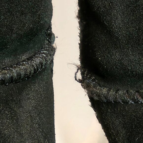 BEARPAW WOMEN'S ELLE TALL SUEDE WINTER PULL ON BOOTS Sz 9 BLACK Wool - Picture 5 of 15